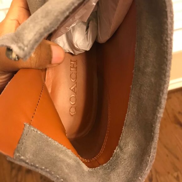 Coach Dannie Bootie Gray Suede Size 9.5 - Picture 9 of 11